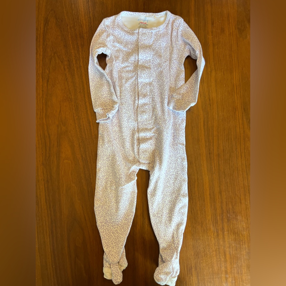 Magnetic Me Footie - Purple floral design